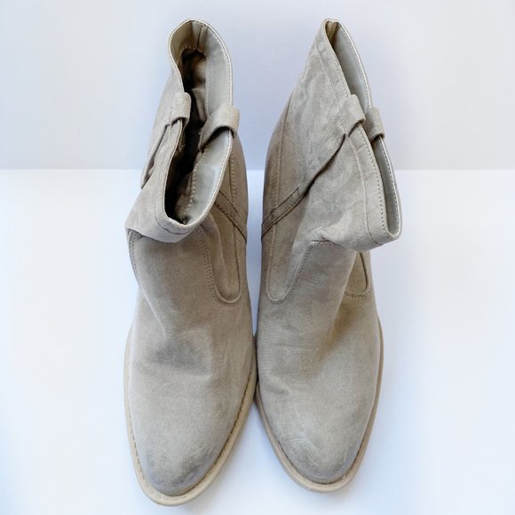 Qupid Taupe Booties Size 8 - Picture 2 of 6